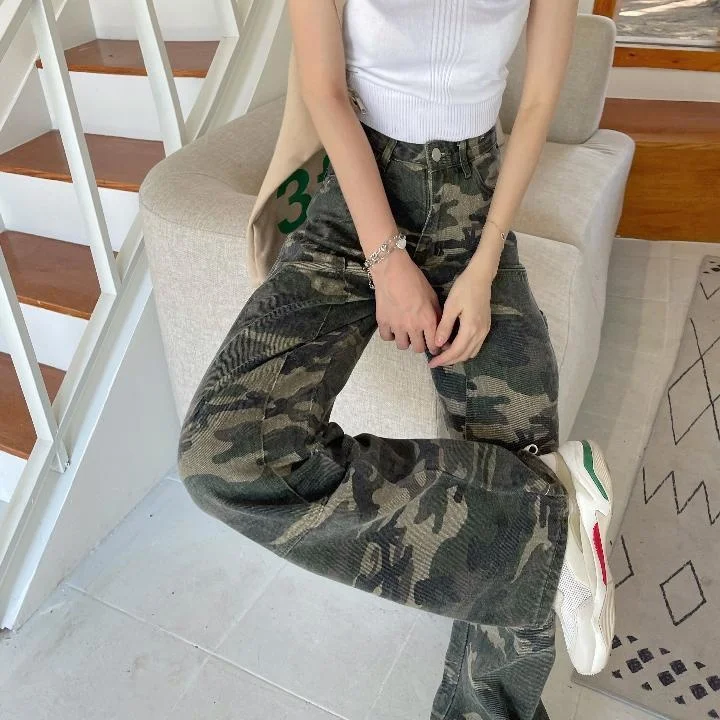 high waisted camo pants