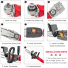 12-inch Electric Chain Saw Converter Bracket DIY Kit For 100/115/125/150/180mm Angle Grinder, M10-M14-M16 Home Woodworking Tools 6
