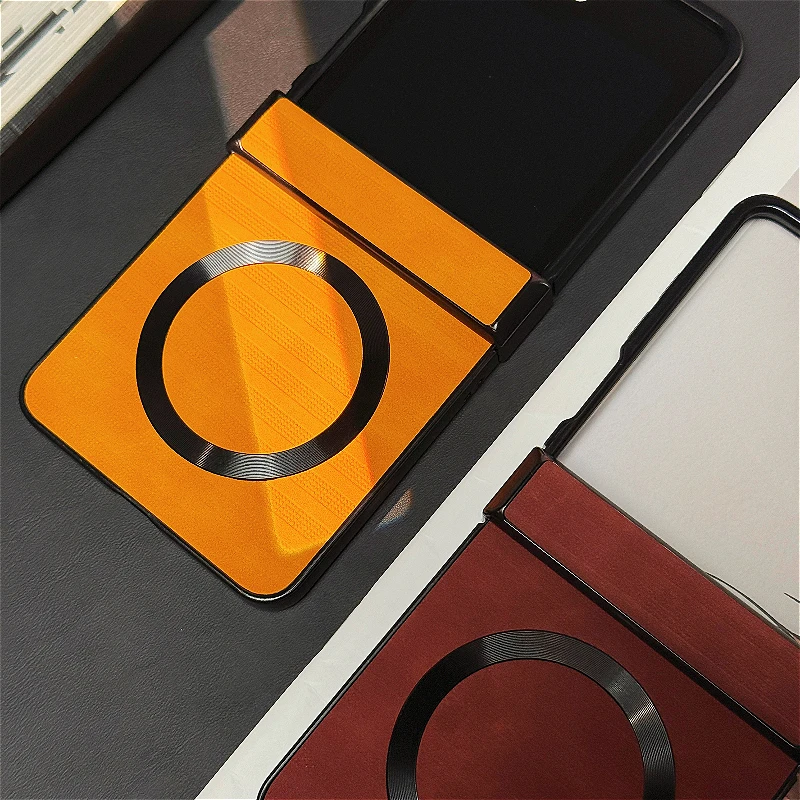 Luxury Striped Grain Magnetic Charging Shockproof Cover