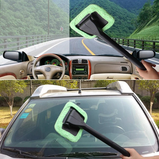 3pcs Car Window Cleaner Brush Kit Windshield Wiper Microfiber Wiper Cleaner  Cleaning Brush Auto Cleaning Wash Tool Long Handle - AliExpress