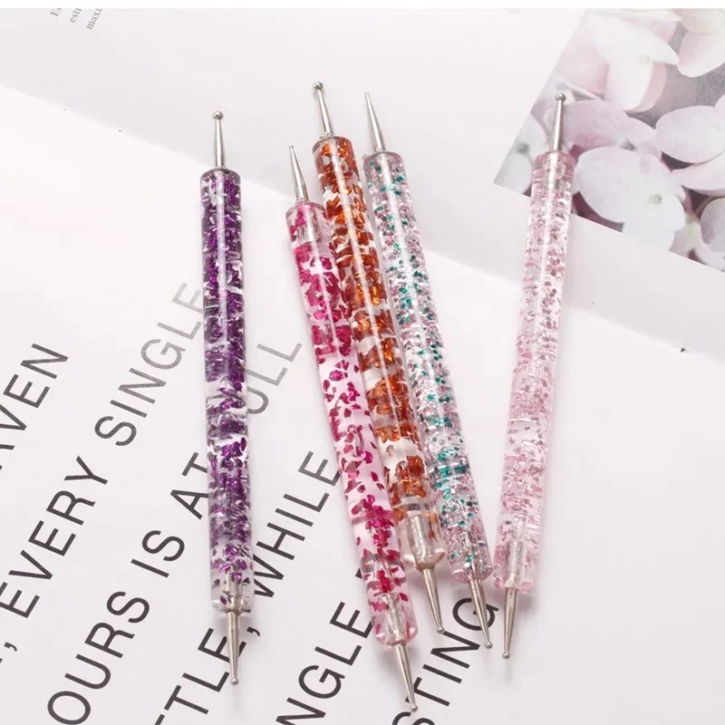 Nail Art Brush Manicure Brush with Nail Liner Brush and Nail Dot Pencil