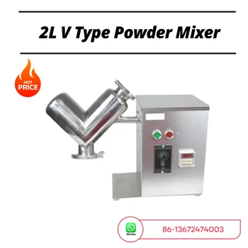 2L Small V Type Powder Mixer VH-2 Mixing Machine Blender for Pharmaceutical Food 1