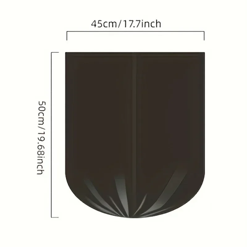 100/300/500PCS Schwarz Einweg Müll Tasche Roll-Up Kunststoff Müll Tasche für Haushalt Küche Badezimmer Reise – Detail 1