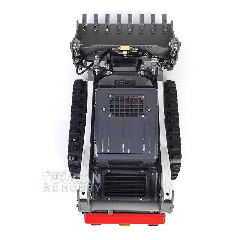 1/14 Hydraulic Loader Metal LESU Aoue-Lt5 Radio Control Tracked Skid-Steer RC Truck Model Lights Toys Adults Thzh1209-Smt9 4