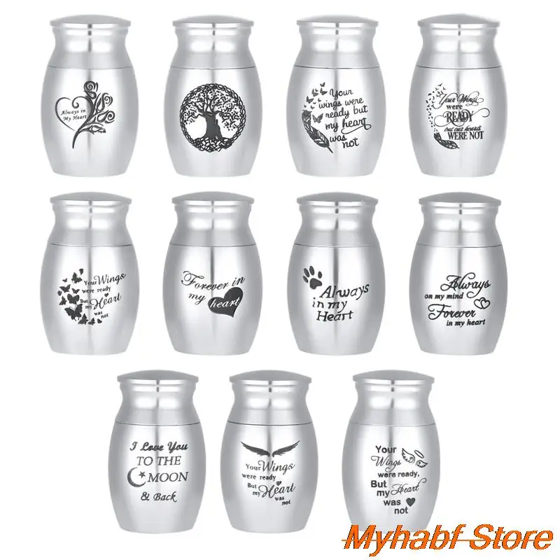 Mini Keepsake Urns for Human Ashes Pet Ashes Holder Cat Dog Birds Container 1.3*2.4cm