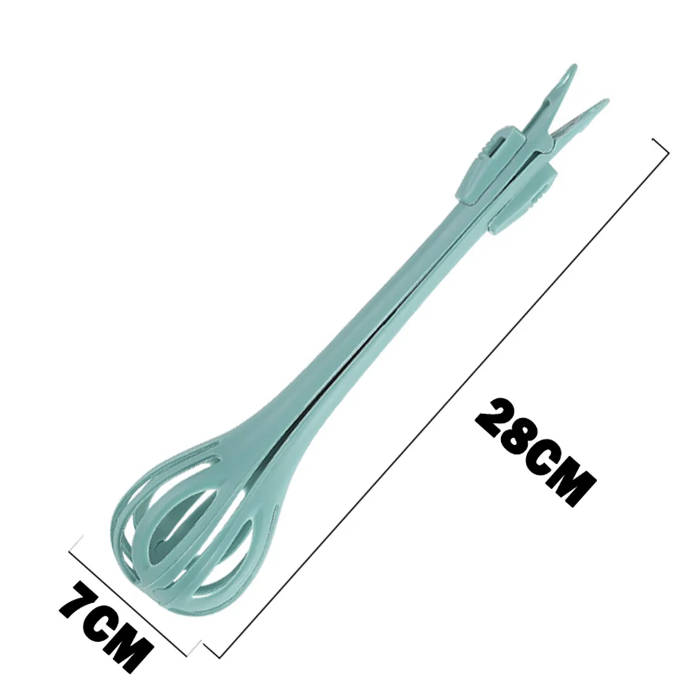 Description Picture 4 of item1pc Multifunctional Egg Beater Nylon Food Tongs Manual Egg Whisk Pasta Spaghetti Spoon Kitchen Gadget Mixer Creative Salad Tool