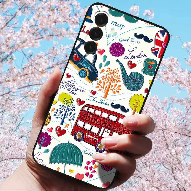 3D Relief Flower Embossed Soft Silicone Case with Cartoon Owl Design