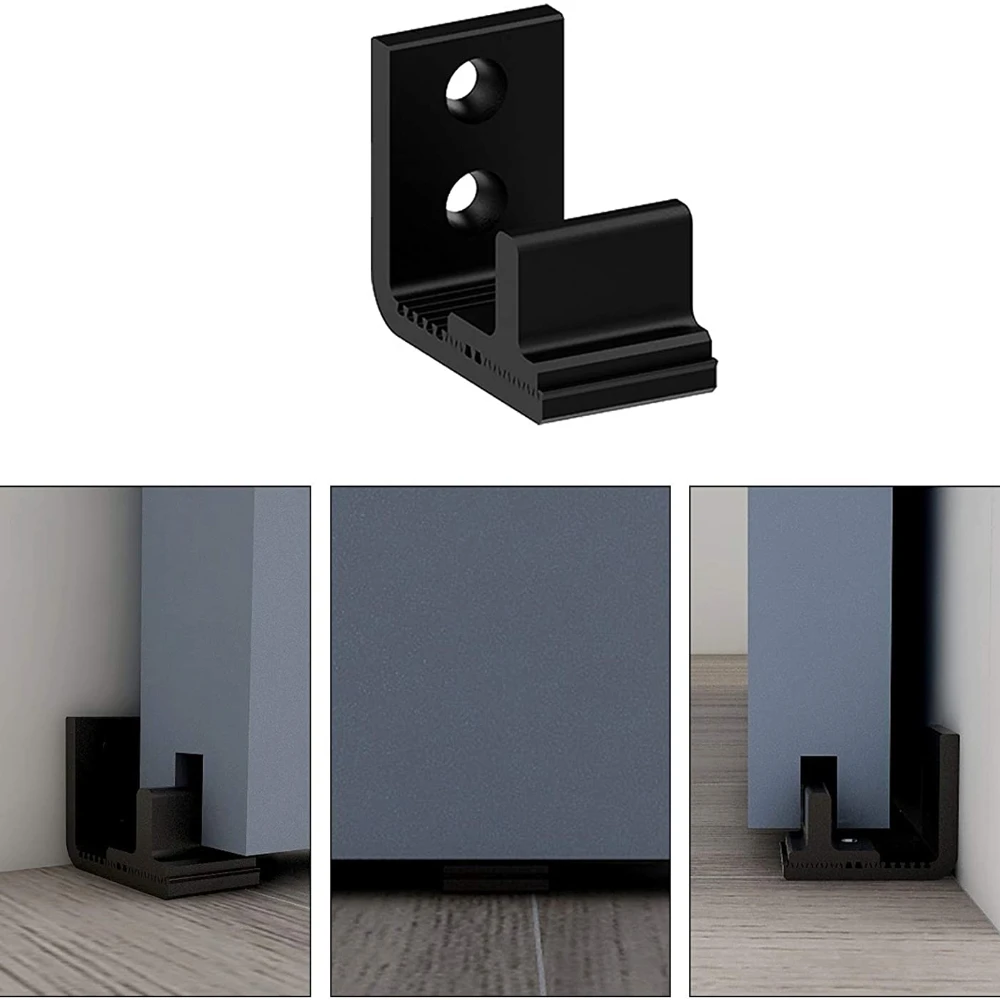Sliding Barn Door Guide LWZH Sliding Barn Door Floor Guide Adjustable Floor Guide Wall Mounted Barn Suitable for Single Door Easy to Install