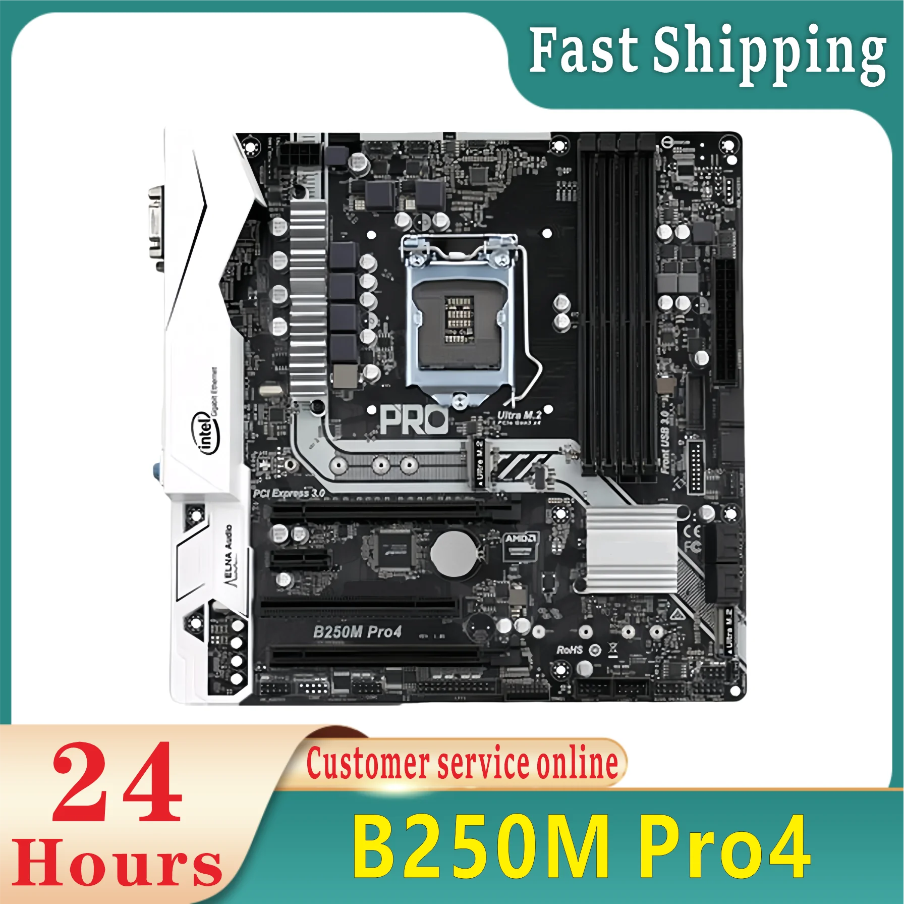 Asrock B250m Pro4 Lga1151 B250 Ddr4 Carte Mère ASRock B250M Pro4