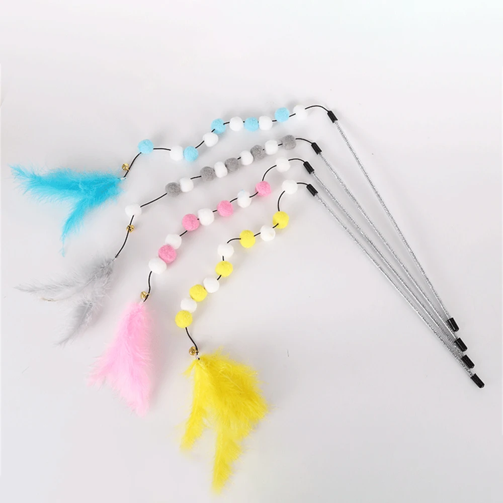 Title 16, Cat Baton Toy Featers Stick For Kittens Interac...