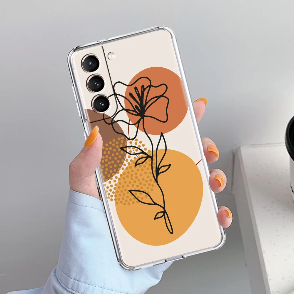 Elegant Minimalist One Line Art Soft Clear Phone Case