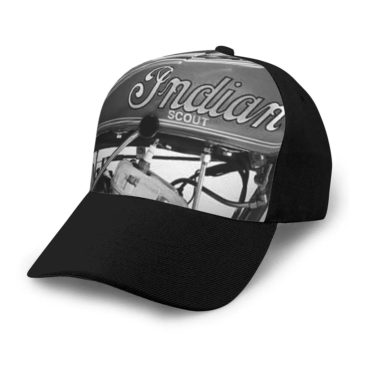 IndianScoutDetailMarkRoganFashionBaseballCapPeakedCapMens