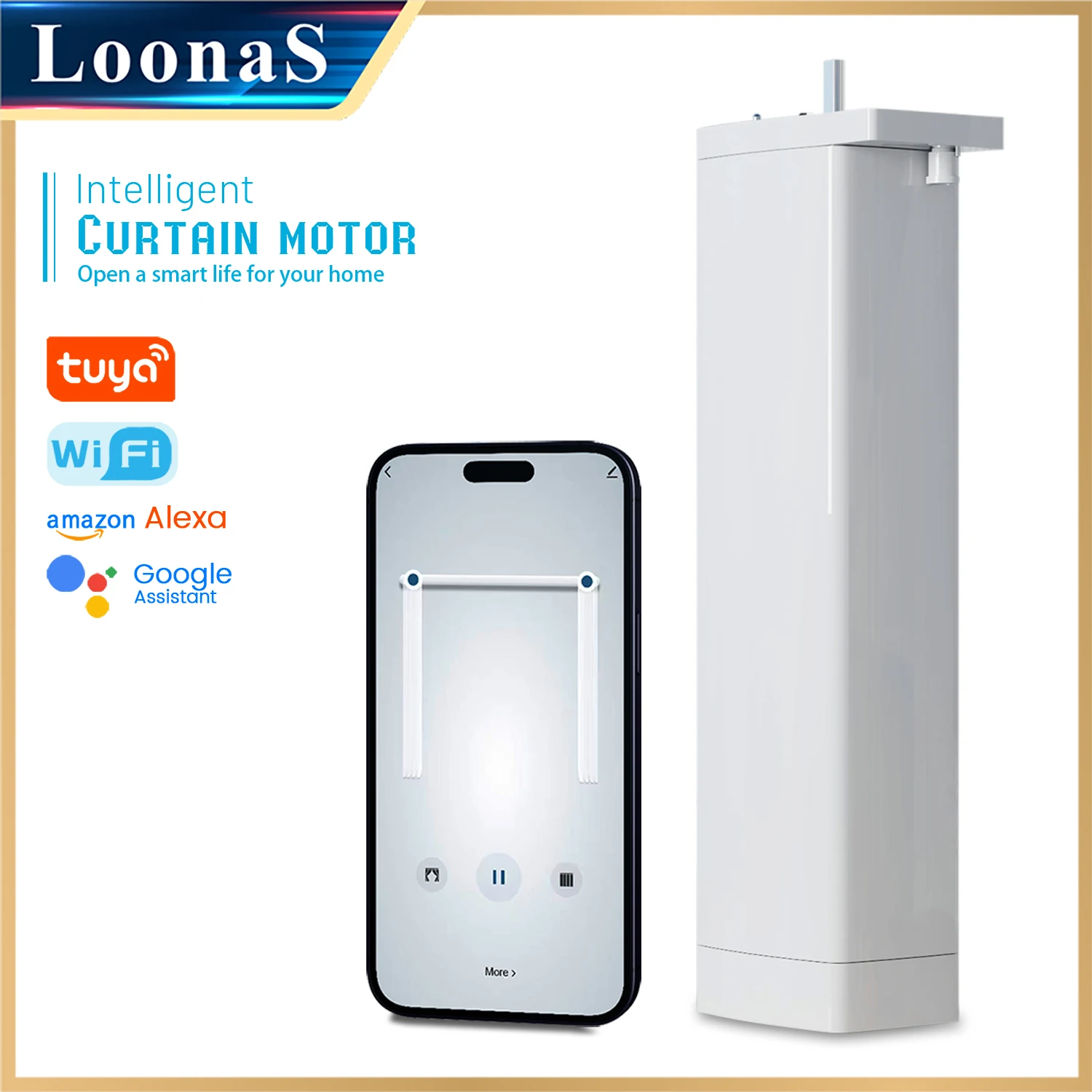 Tuya Smart Curtains Robot Electric Curtain Motor Bluetooth Wireless Automatic  Curtain Opener Automation for Alexa Google Home - AliExpress