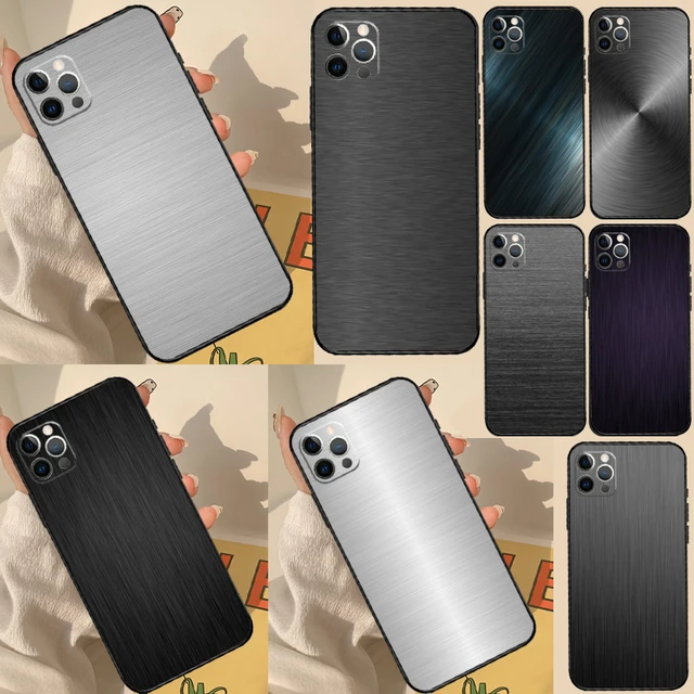 BRUSHED METAL Phone Case for Apple iPhone 15, iPhone 15 Pro, iPhone 15  Plus, iPhone 14, iPhone 13, iPhone 12, iPhone 11, SE, Xs, Xr, X 