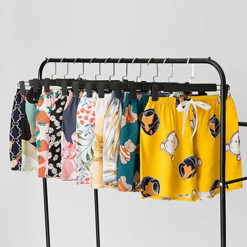 

Симпатичные тонкие короткие домашние шорты, свободные летние женские хлопковые брюки, пижамные штаны с цветочным принтом, женские брюки