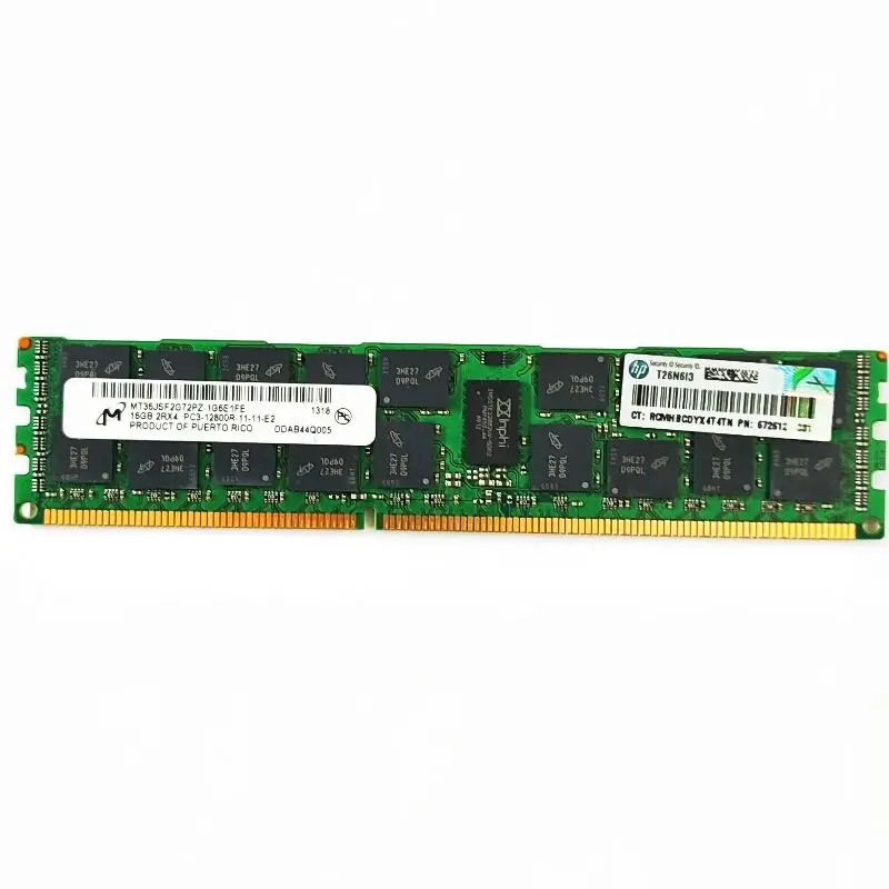 Description Picture 2 of itemMicron DDR3 REG ECC RAMs 16GB 1600MHz Server Memory 16GB 2Rx4 PC3-12800R-11 Server computer memory