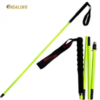 100% Carbon Fiber Trekking Poles Ultra Strong Light Weight Foldable Shock-Absorbent Hiking Sticks EVA Grips Walking Sticks 1