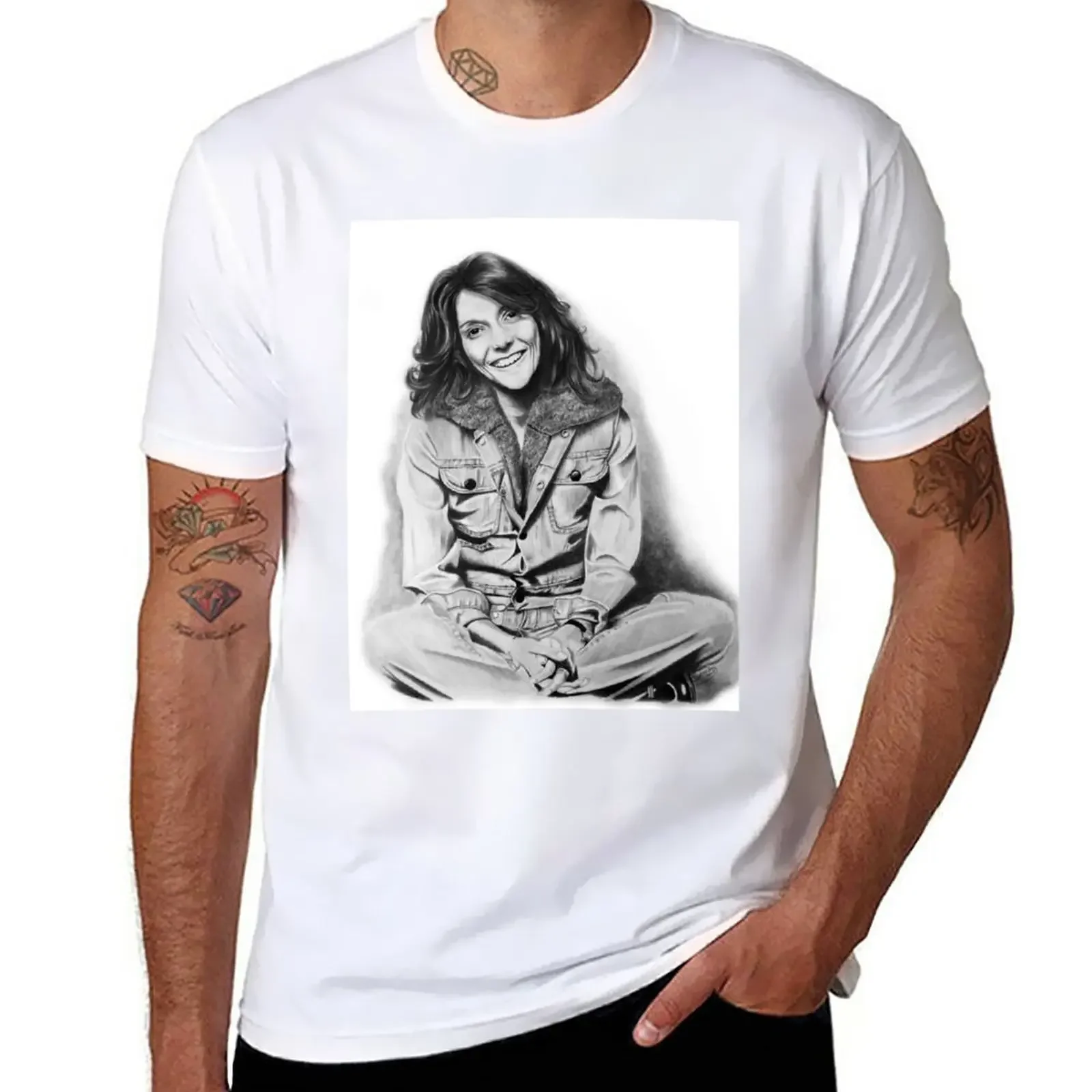 

Карен плоттер графитовая фотография быстросохнущая смешная Эстетическая одежда футболки для мужчин упаковка