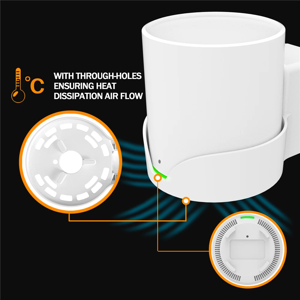 Supporto A Parete Wifi Per Tp-Link Deco X20 X60 X50 X55 Wifi 6 Staffa Robusta Con Cavo Bianco