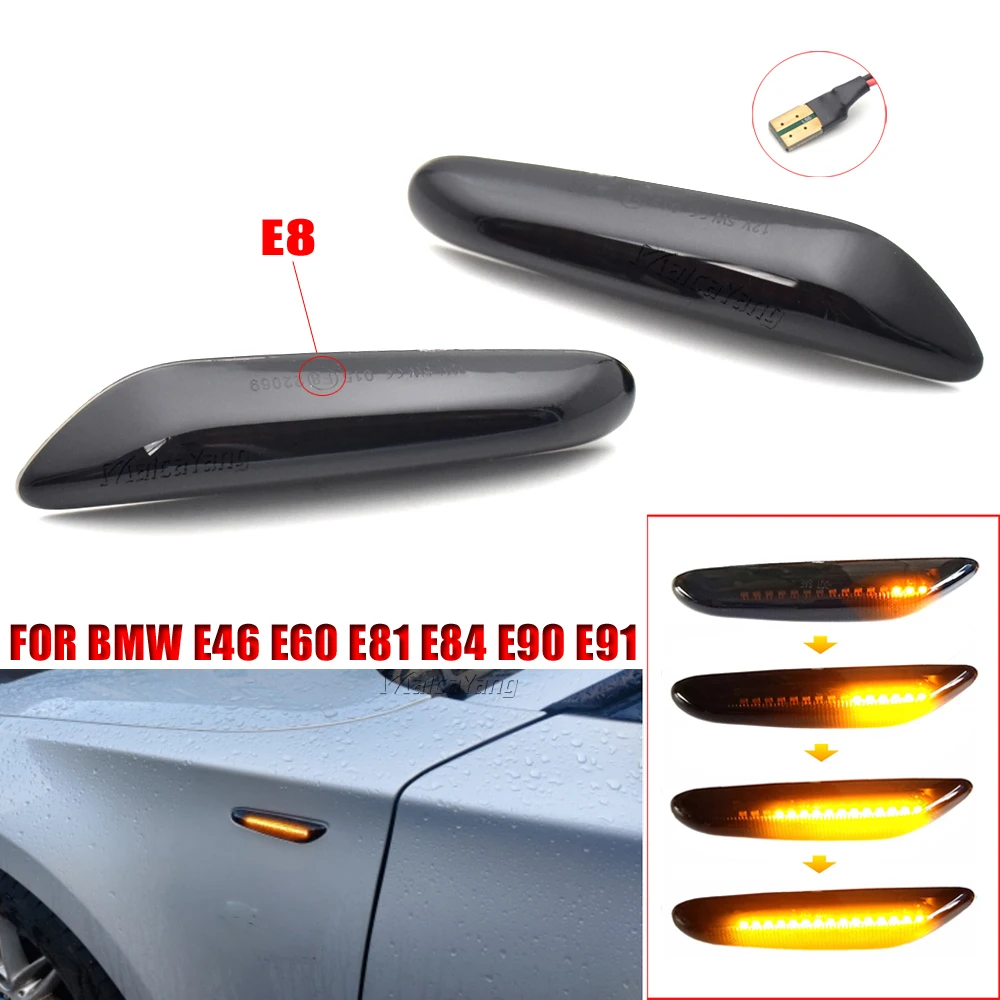 Led Side Marker Mirror Indicator Lamp Flowing Water Turn Signal Light