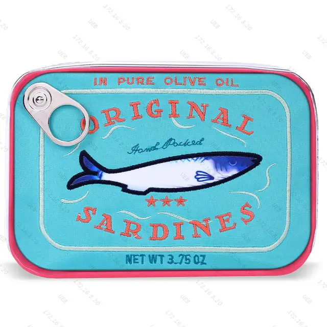 Canned Sardines Style Makeup Bag Creative Travel Cosmetic Bag Cute Toiletry Bath Wash Bag Women Handbags Makeup Bags Pouch Case