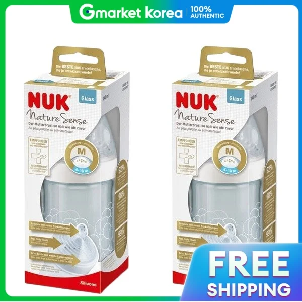 Nuk | Nuk Nature Sense Pp Baby Bottle 260ml X 2 (Nipple Included)