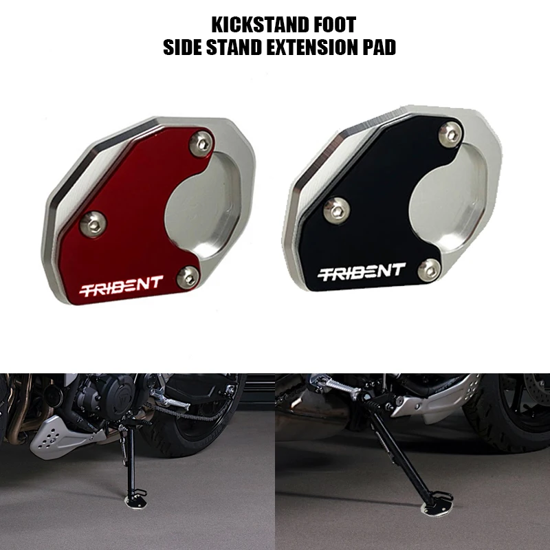 

Подходит для Trident 660, алюминиевая подставка, боковая подставка, удлинитель, площадка TRIDENT660 2021 2022 2023, аксессуары для мотоциклов