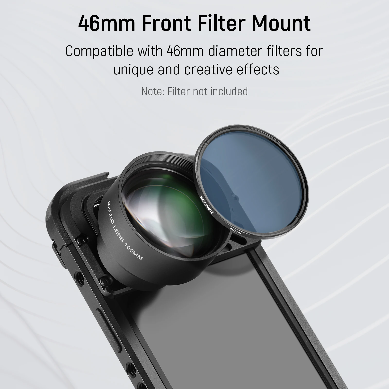 HD 105mm Macro Lens Adapter for 17mm Thread Backplate iPhone Samsung Xiaomi Phon