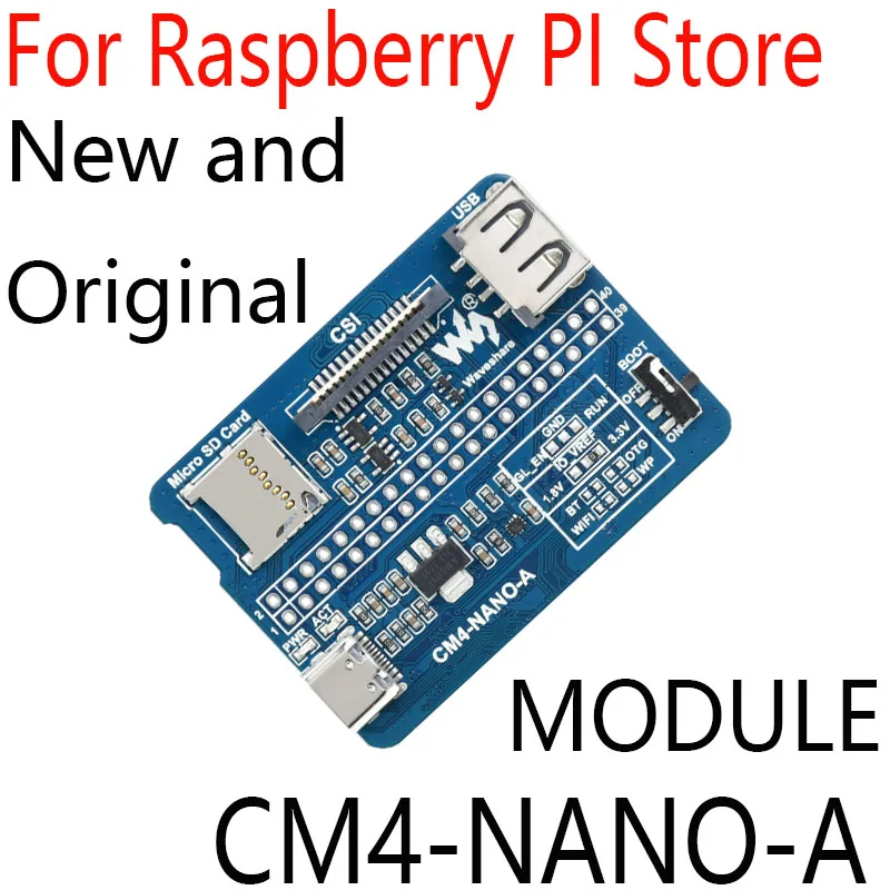 Базовая плата Nano (A) подходит для Raspberry PI CM4, вычислительный модуль 4 Lite/eMMC,USB2.0,MIPI CSI-2