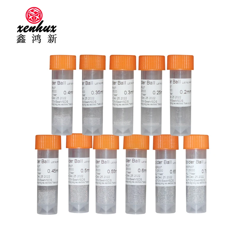 BGA Welding Balls Leaded Tin Beads 25K Particles 0.2/0.25/0.3/0.4/0.45/0.5/0.6/0.76mm for PCB Rework soldering wire soldering tin wire welding wires