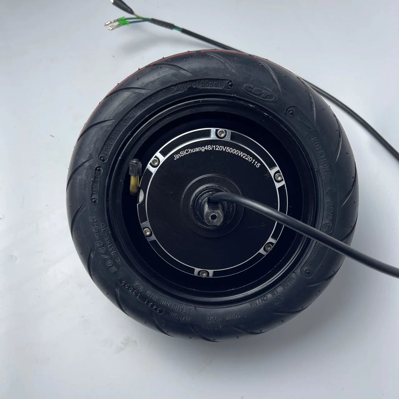 11 Inch 5000W 70km/h 48V/60V DC Brushless Hub Motor Kits Scooter Motor Electric Motorcycle with Controller LCD Display