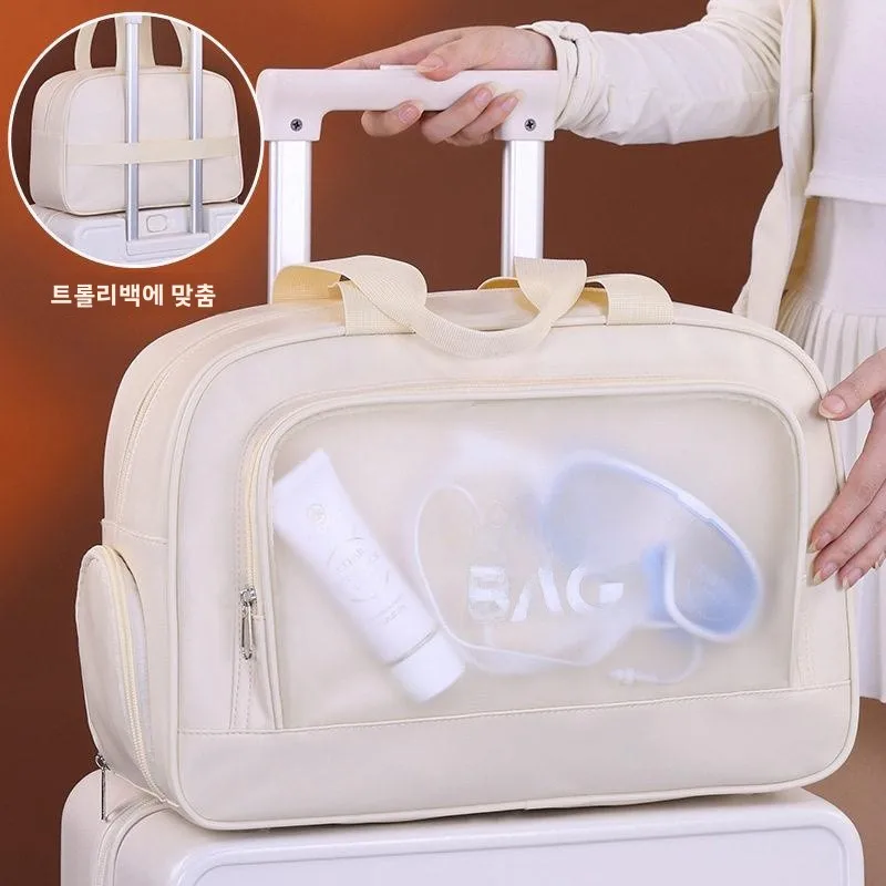 스포츠 수영 가방 방수 대용량 분리형 습식 및 건식 세면도구 가방 수영복 보관 가방 피트니스 목욕 가방 메이크업 가방