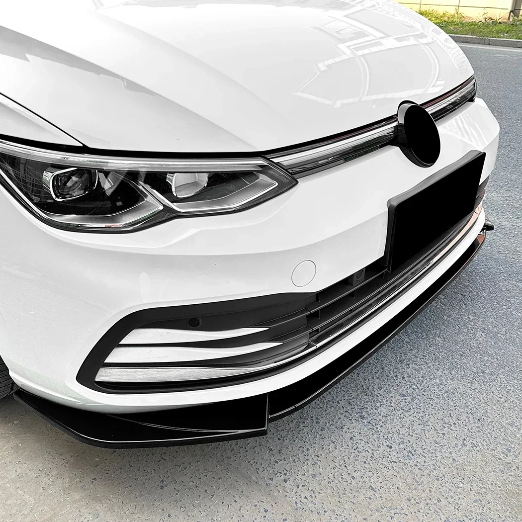 폭스바겐 VW 골프 8 골프 MK8 스탠다드 에디션 프로 2020 2021 2022 2023 2024 프론트 범퍼 립 스플리터 스포일러 차량 바디 키트