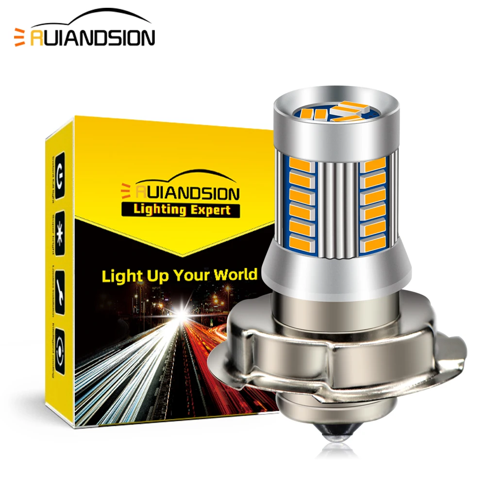 P26S Led Motorcycle Headlight Moto Bulb 30Pcs 4014 Chips Lamp Motor Fog Lights High Low Beam 6V 12V 24V 6000K White 4300K motorcycle fog lights motorcycle headlight motorcycle led lights led motorcycle lights auto headlight led lamps led lights motorcycle driving lights bike light