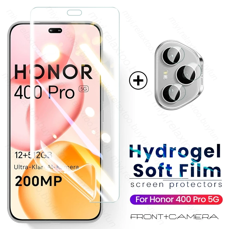 Premium Soft Hydrogel Film Screen Protector with Camera Glass