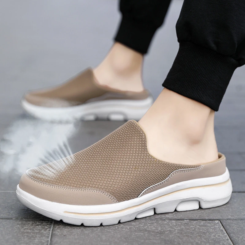 

Sandals For Women Slippers Couple Style Comfortable Flat Bottomed Casual Shoes Mesh Breathable Sandals Zapatos Mujer Pantoufles