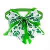 50/100pcs Dog Neckties Bowties ST Patrick's Day Clover Dog Cat Bows Pet Puppy Bow Tie Dog Grooming Accessories Green Bows 5
