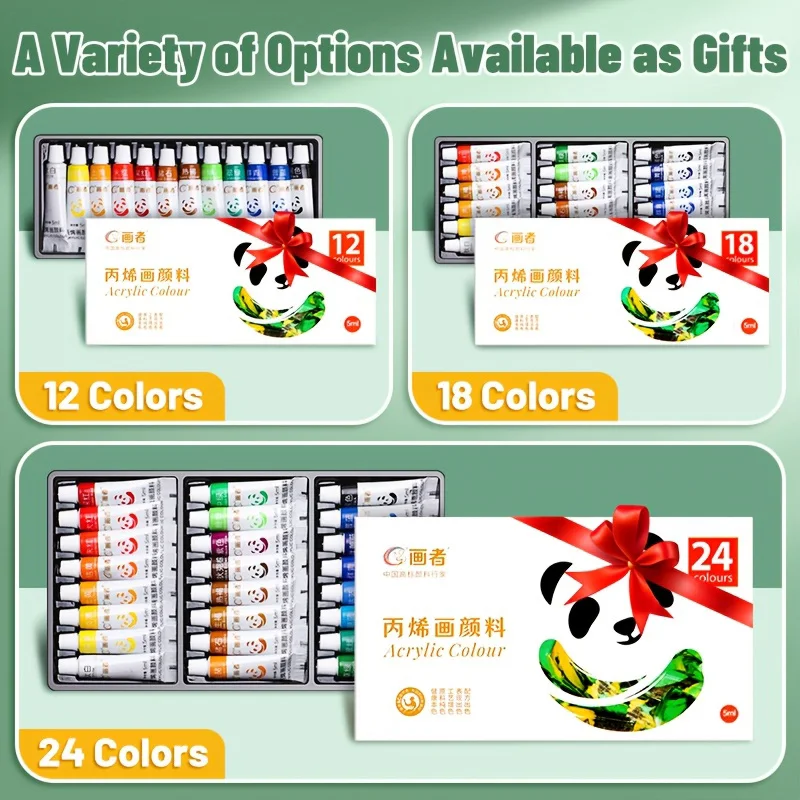 12/18/24-colors acrylic paint set, non-fading, specially designed for wall painting, DIY, textile shoes, graffiti, art students, - 6