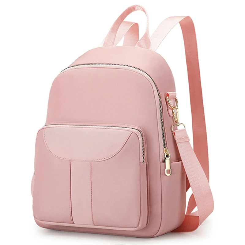 

Рюкзаки из ткани Оксфорд для женщин, водонепроницаемые повседневные школьные ранцы, Дамский дорожный однотонный ранец