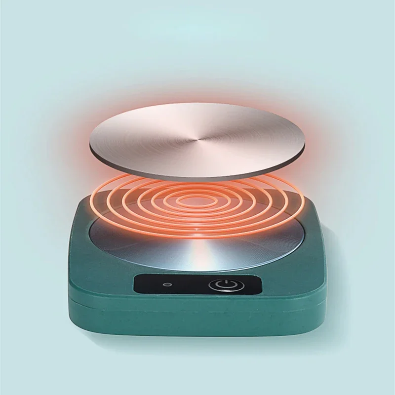 Heating Coaster Coffee Heater USB Mug Warmer 55 Degree Warmer Cup Warmer Coffee Mug Heater Milk Tea Water Heating Pad Home Cup Heater Warm Mat 55℃ Constant Temperature Coaster Gift Box