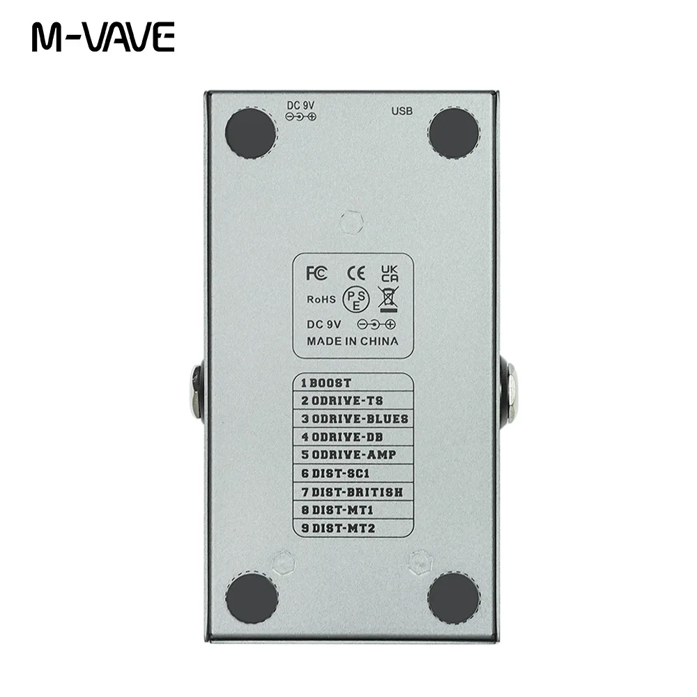 M-VAVE MINI-EFX エレキギター マルチエフェクトペダル 4 オーバー