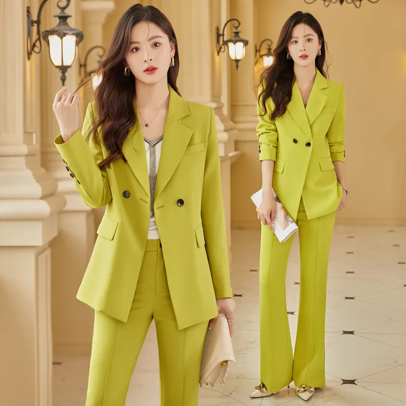 

Orange Suit Jacket for Women Spring and Autumn 2023 New High Sense Dignified Goddess Fan High End Business Suit