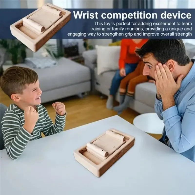 Tug Of War For Climbers Finger Armwrestling Wooden Climbing Finger Exercisers Finger Wrist Strength Tug-Of-War Board 4
