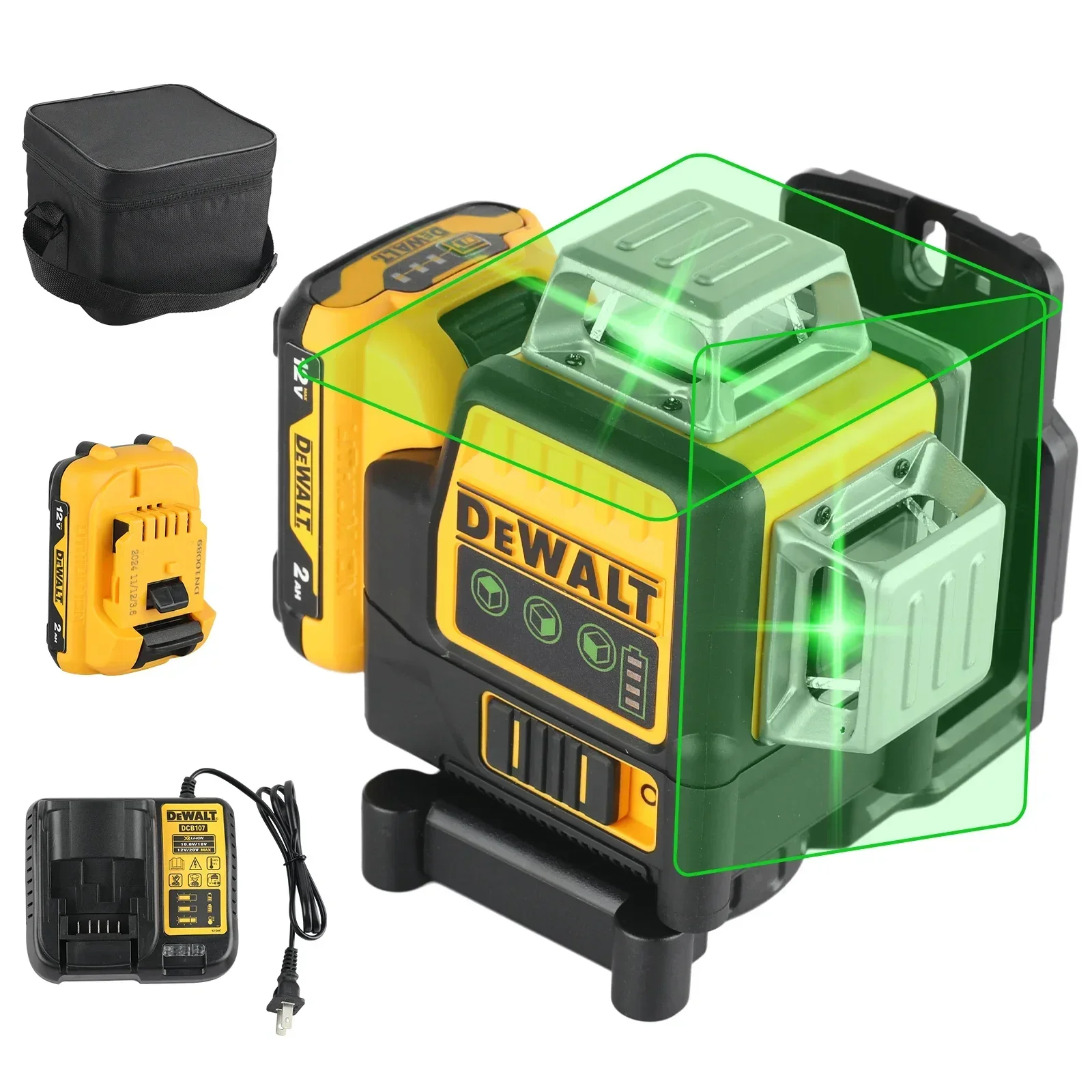 DEWALT DW089LG nivelă laser profesională 360°