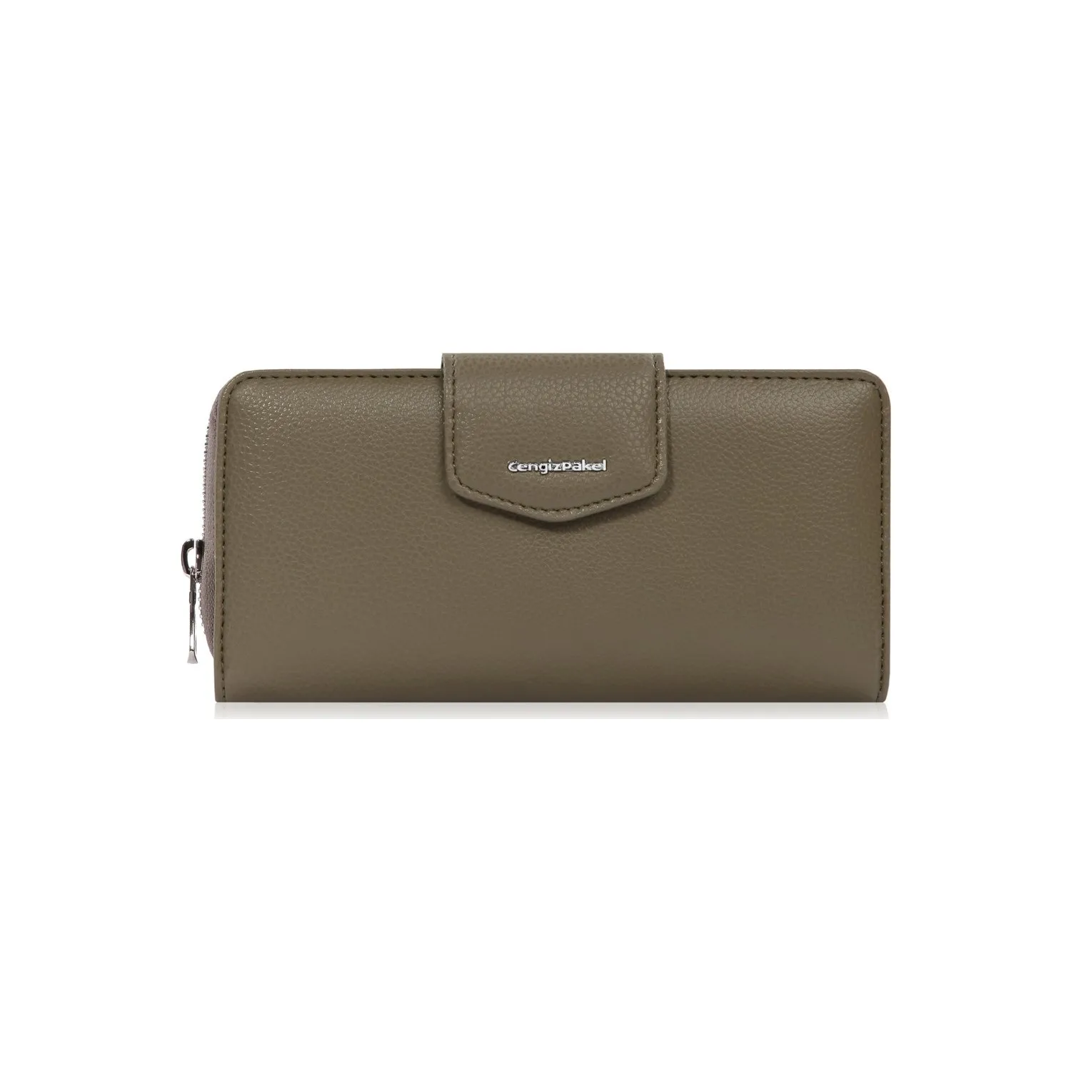 Cengiz Pakel Kadın Cüzdan-Portföy 65232M Maddy Fermuarlı Ve Düğmeli İki Ayrı Bölüm Canlı Görünüm Leke Tutmayan Teknolojik Deri