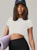 Women Yoga Top Seamless Sport T Shirts Fitness Clothes Short Sleeve Yoga Shirt Gym Top Running Active Wear Sport Top 3
