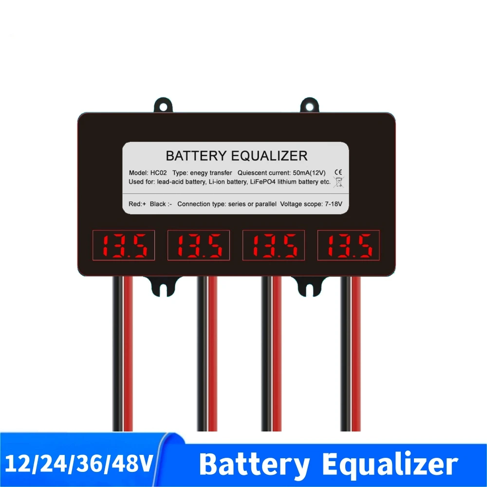 

Battery Equalizer 4S Batteries Charge Discharge Active Voltage Balancer For 12V 24V 36V 48V Lead-Acid/Lithium/LiFePO4 Battery