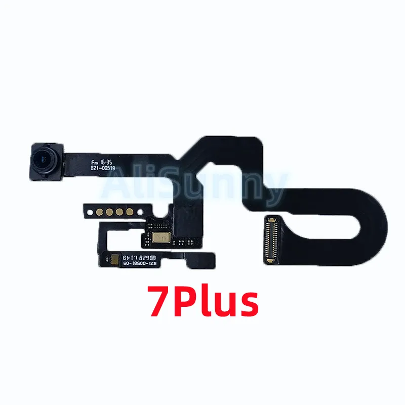 AliSunny 10pcs 전면 카메라 근접 광 센서 플렉스 케이블 iPhone 7 8 Plus X XR 5.5 ''7 + 직면 캠 교체 부품