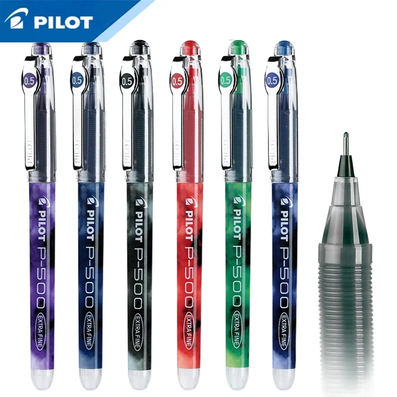 PILOT Precise P-500 Gel Ink Rolling Ball Stick Pens, 0.5mm Extra Fine Point,  Black Blue Red Purple Green Ink, Original Japanese - AliExpress