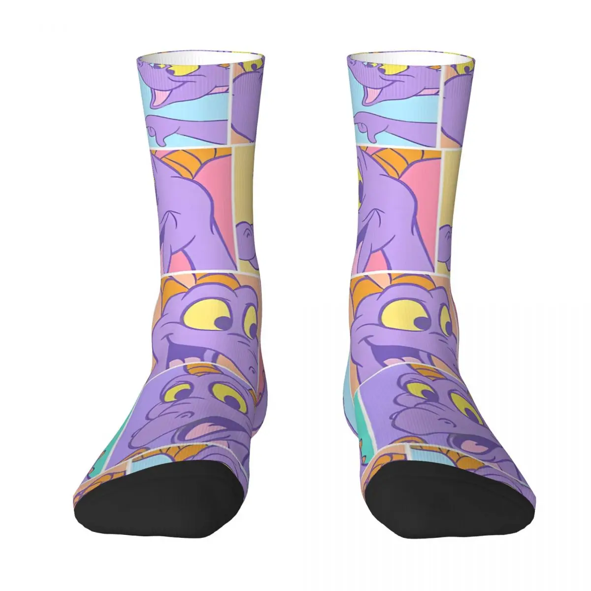

Figment Block Pattern Sock Socks Men Women Polyester Stockings Customizable Hip Hop
